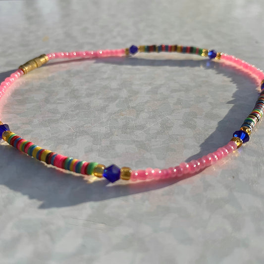 Pink Rainbow Anklet